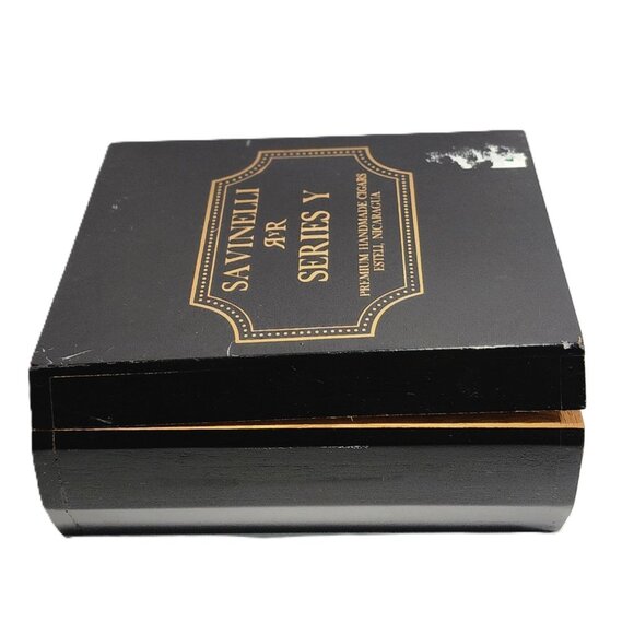 RARE Collectible Savinelli Series Y Torpedo Nicaragua Wooden Cigar Box - Picture 9 of 12